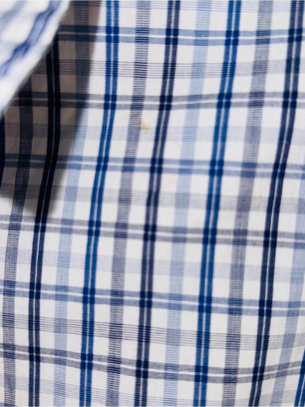Sonoma Lifestyle Plaid Button Front Shirt Cotton Long Sleeve Men’s Large Blue - Picture 4 of 10